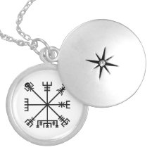 Black Vegvisir Sigile sur blanc