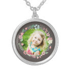 Cadre floral délicat photo personnalisée