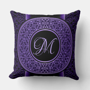 Médaillon Chic Purple Réversible Lisse oreiller