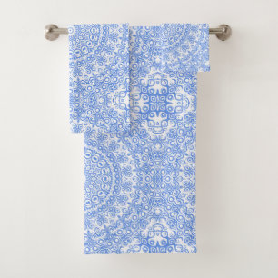 Médaillon de kaléidoscope de Cornflower Blue Manda