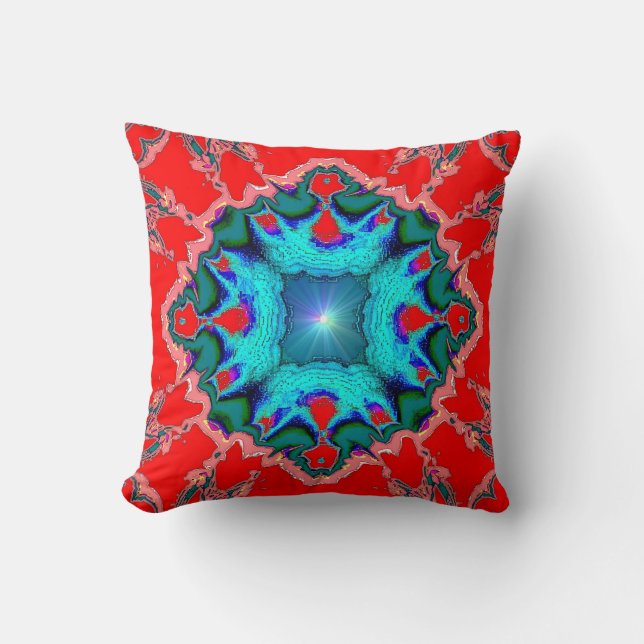 Médaillon de turquoise sur le coussin rouge de (Recto)