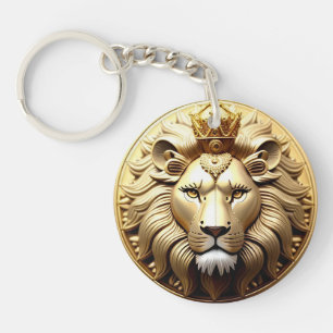 Médaillon Lion d'Or avec Couronne