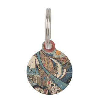 MÉDAILLON POUR ANIMAUX 夢現ノ浮世・アバンギャルド江戸絵巻