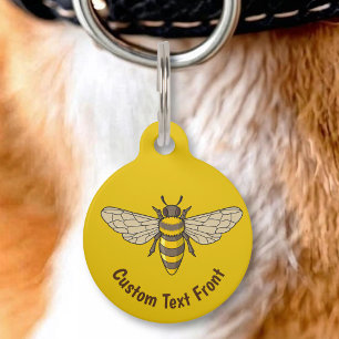 Médaillon Pour Animaux Abeille à miel