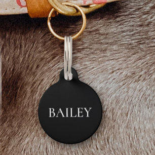 Médaillon Pour Animaux Adresse minimaliste du chat de chien de compagnie