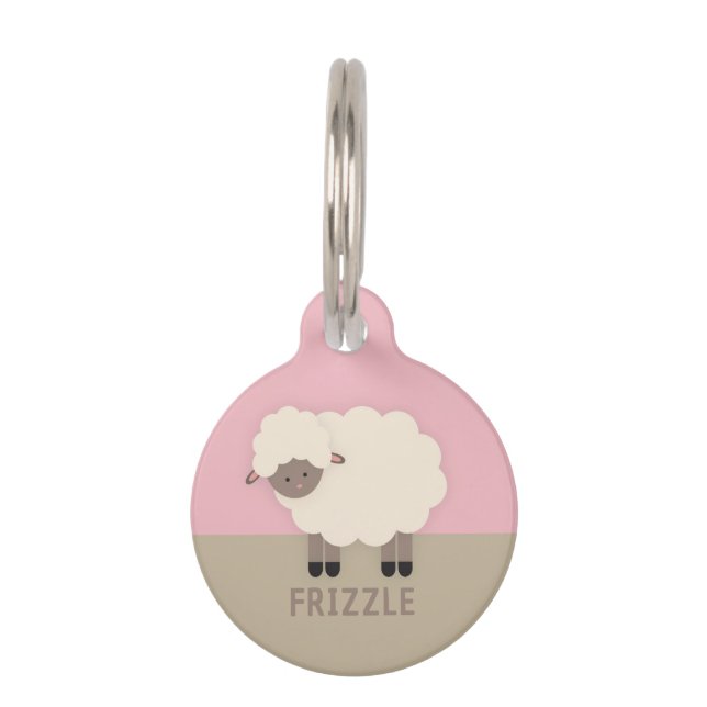Médaillon Pour Animaux Agneau (Devant)
