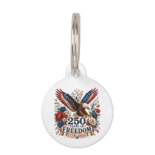 Médaillon Pour Animaux Aigle des 250 ans de liberté 250e anniversaire Éta