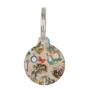 Médaillon Pour Animaux Alice à Wonderland Cheshire Cat Characters