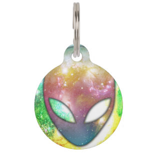 Médaillon Pour Animaux Alien spatial