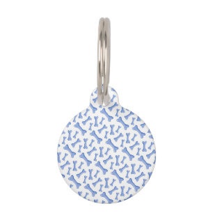 Médaillon Pour Animaux Amateur de Chiens Os de Chien Bleus Animaux Mignon