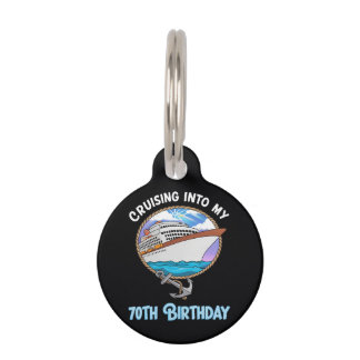 Médaillon Pour Animaux Amateur de croisière naviguant vers mes 70 ans