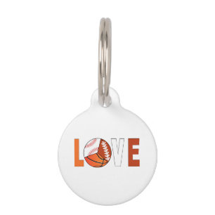 Médaillon Pour Animaux Amateur De Football De Basketball De Tennis