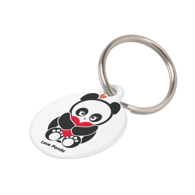Médaillon Pour Animaux Amour Panda® (Côté )