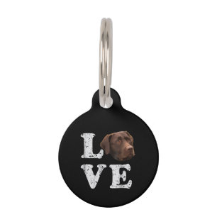 Médaillon Pour Animaux Amoureux des Chiens J'adore le Labrador Retrieve