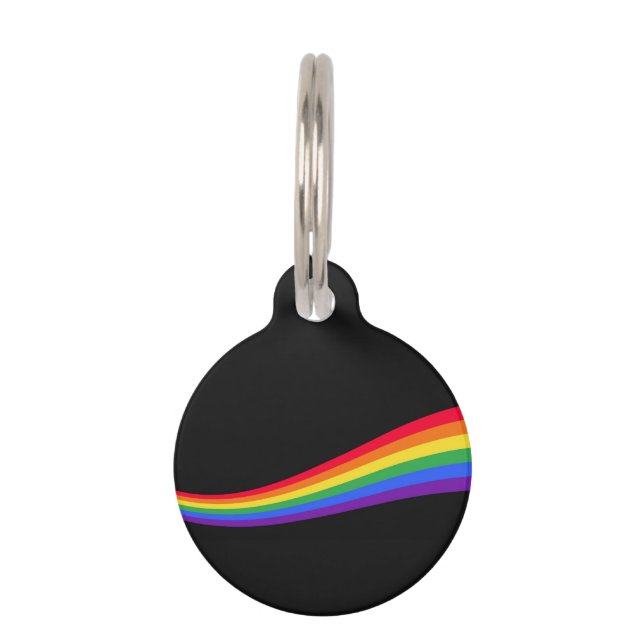 Médaillon Pour Animaux Arc-en-ciel (Devant)