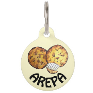 Médaillon Pour Animaux Arepas Sud-Américain Vénézuélien Colombien
