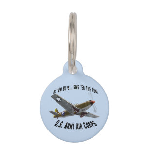 Médaillon Pour Animaux Armée de l'Air américaine