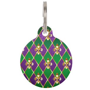 Médaillon Pour Animaux Arrière - plan de bijoux Mardi Gras