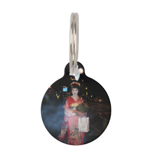 Médaillon Pour Animaux Asakusa Geisha Neo Tokyo