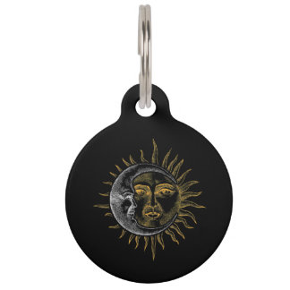 Médaillon Pour Animaux Astronomie Stars Astronaute des planètes Sun Moon