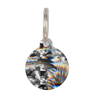 Médaillon Pour Animaux Attaque arc-en-ciel