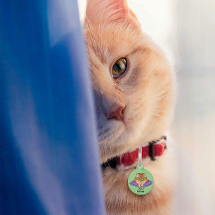 Médaillon Pour Animaux Attitude de chat drôle