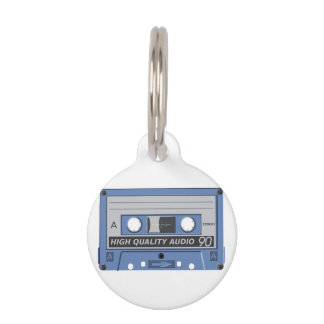 Médaillon Pour Animaux Audio Cassette Enregistrement vintage mixage bande