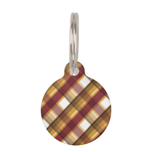 Médaillon Pour Animaux Automne Couleur Plaid Motif & Infos pour animaux