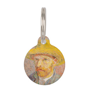 Médaillon Pour Animaux Autoportrait de Vincent Van Gogh peinture impressi