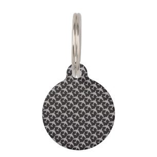 Médaillon Pour Animaux Avions de ligne gris Pilote d'avion Aviation Aviat
