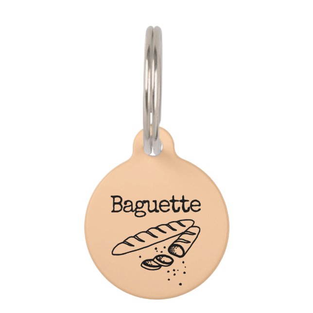 Médaillon Pour Animaux Baguette (Devant)