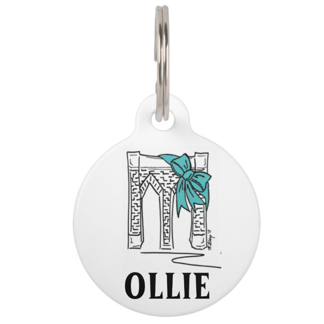 Médaillon Pour Animaux Balise Chien animal de compagnie Brooklyn Bridge N (Devant)