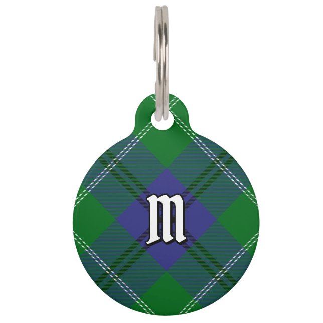 Médaillon Pour Animaux Balise Clan Oliphant Tartan Pet ID (Devant)