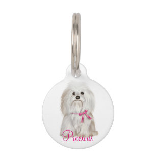Médaillon Pour Animaux Balise/devis d'animal personnalisé arrondi
