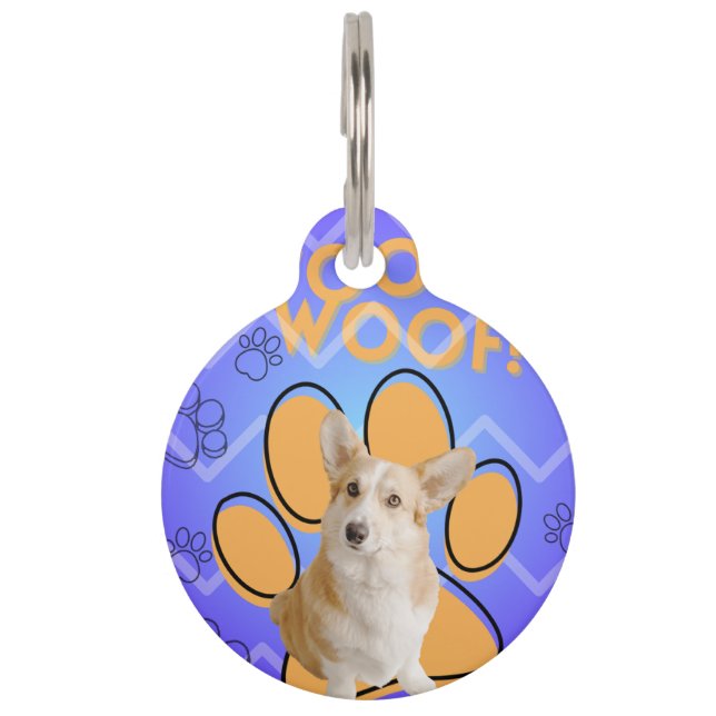 Médaillon Pour Animaux Balise d'ID de chat personnalisé (Devant)
