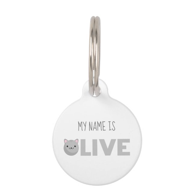 Médaillon Pour Animaux Balise d'identification de l'animal de compagnie d (Devant)