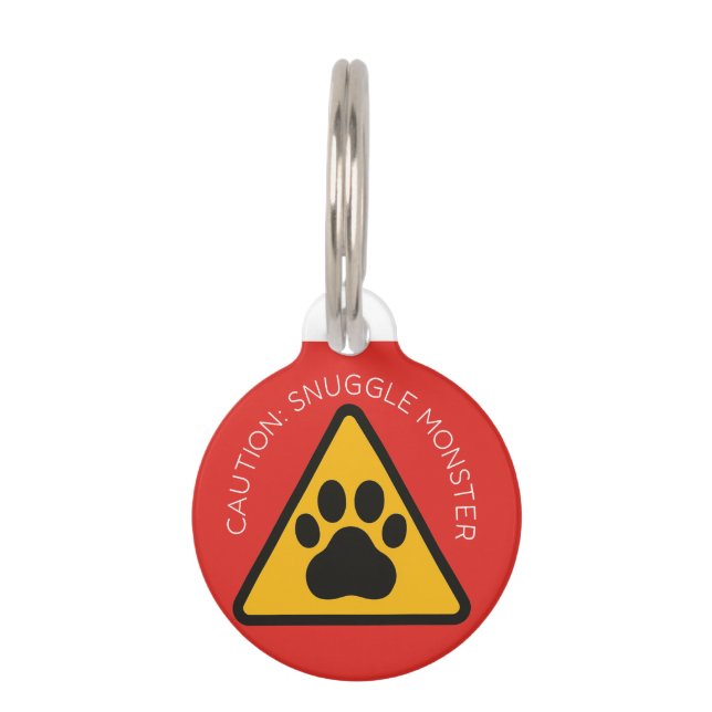 Médaillon Pour Animaux Balise d'identification personnalisée de l'animal  (Devant)