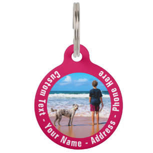 Médaillon Pour Animaux Balise d'identification personnalisée de votre ani