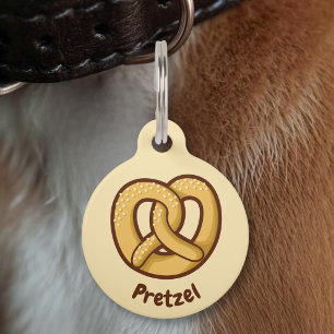 Médaillon Pour Animaux Balise ID de jeu d'icônes Pretzel