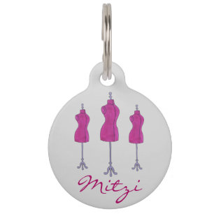 Médaillon Pour Animaux Balise Mode Design Mode Fashionista Mannequin