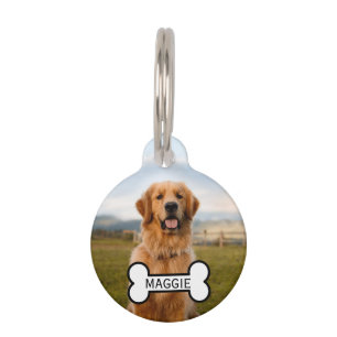 Médaillon Pour Animaux Balise Personnalisée Photo Et Texte Personnalisé