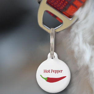 Médaillon Pour Animaux Balise Red Chili Pepper Pet