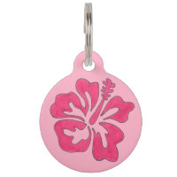 Balise rose Tropical Hawaiian Hibiscus Flower Pet