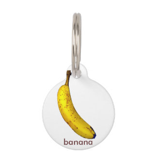 Médaillon Pour Animaux Banane
