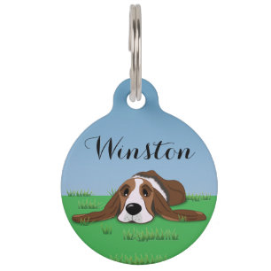 Médaillon Pour Animaux Basset Hound