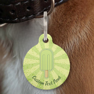 Médaillon Pour Animaux Bâtonnet de glace au citron