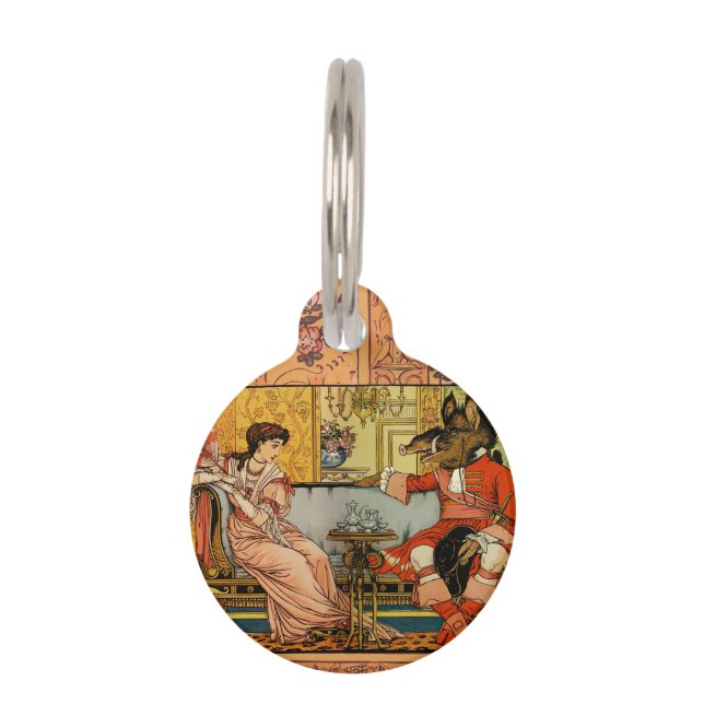 Médaillon Pour Animaux Beauté Beast Classic Fairy Tale Caractères (Devant)