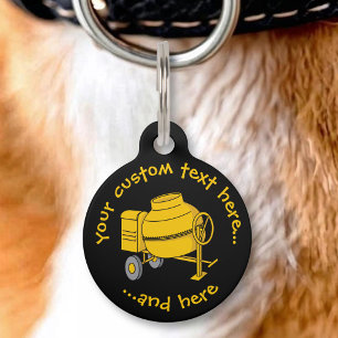 Médaillon Pour Animaux Bétonnière