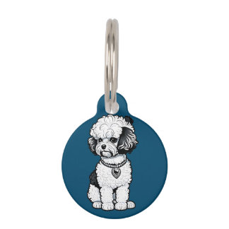 Médaillon Pour Animaux Bichon frisé