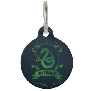Médaillon Pour Animaux Blason de la maison SLYTHERIN™ orné